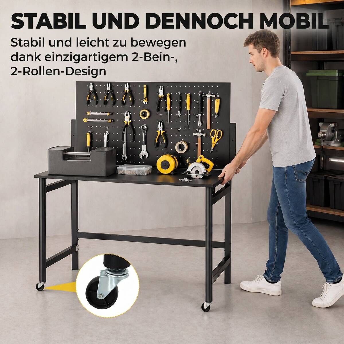 Werkbank B/H/T: ca. 115x143,5x62 cm