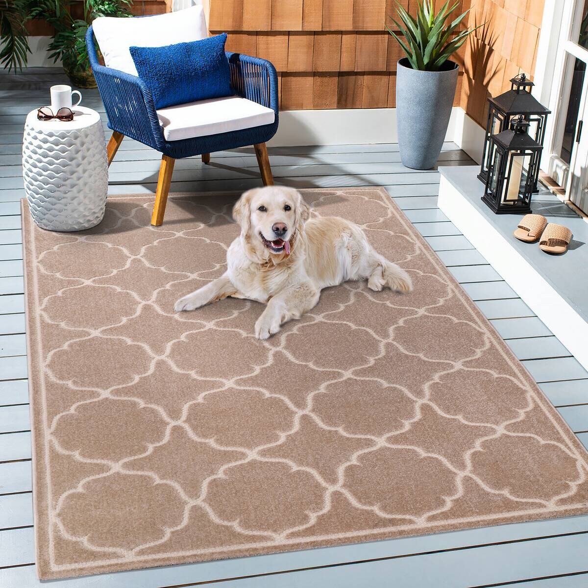 Sanat Outdoorteppich BERLIN beige B/L: ca. 120x170 cm