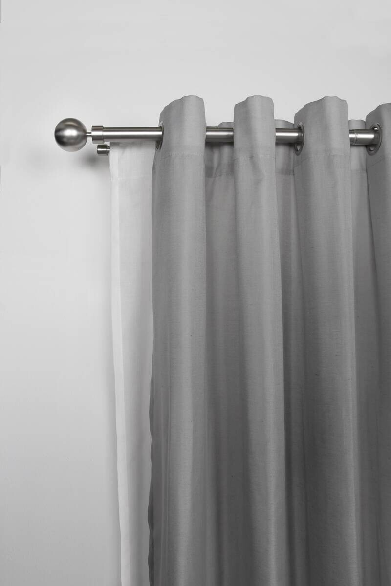 ondeco Stilgarnituren habito/ball-classic Edelstahloptik Metall ausziehbar von ca. 190 bis 360 cm 2.0 Läufe