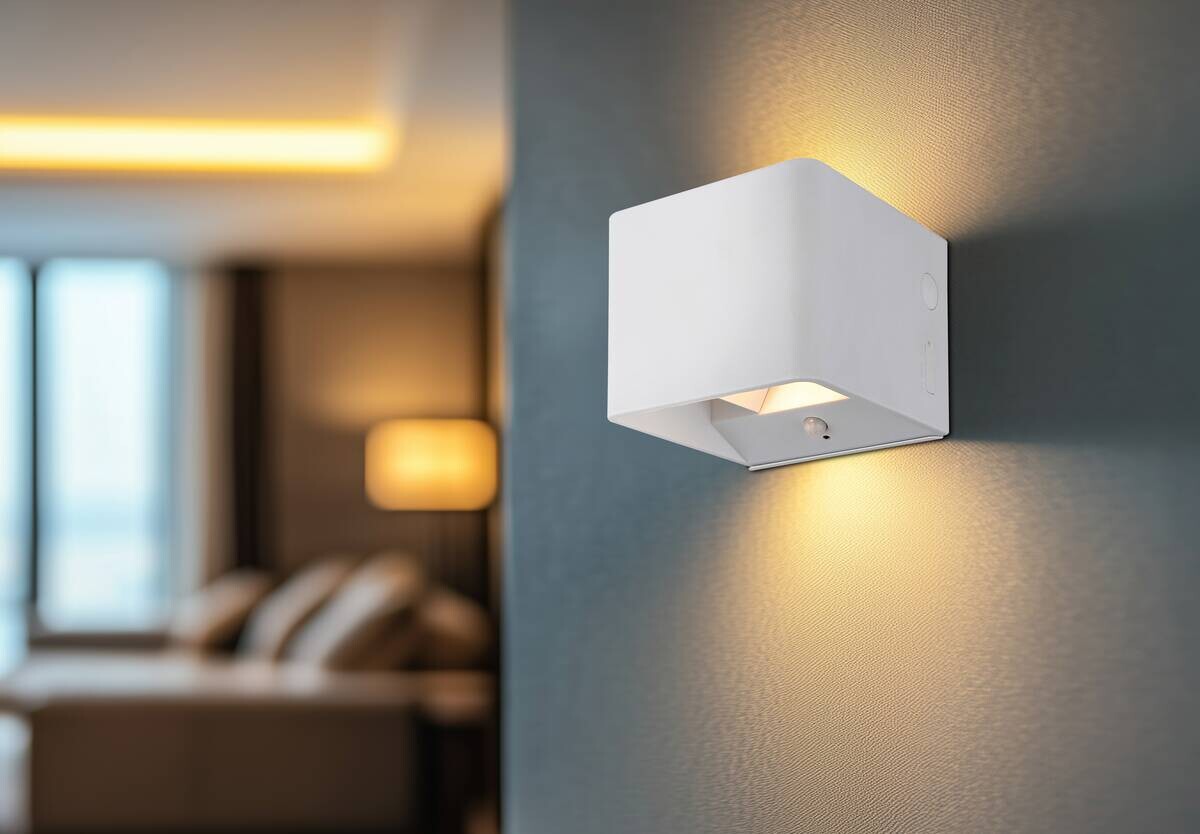 GLOBO LED-Wandleuchte klar weiß PVC Metall Kunststoff B/H/L: ca. 10,1x8x10,2 cm 1 Brennstellen