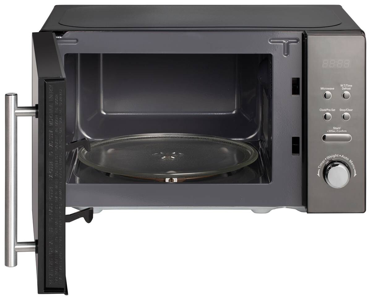 POCOline Mikrowelle AM720C3D-PM schwarz Metall B/H/T: ca. 44x26x35 cm ca. 20 l