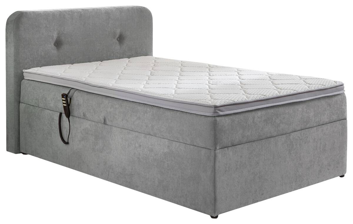 Boxbett Gabriola Silbergrau Liegefläche B/L: ca. 120x200 cm
