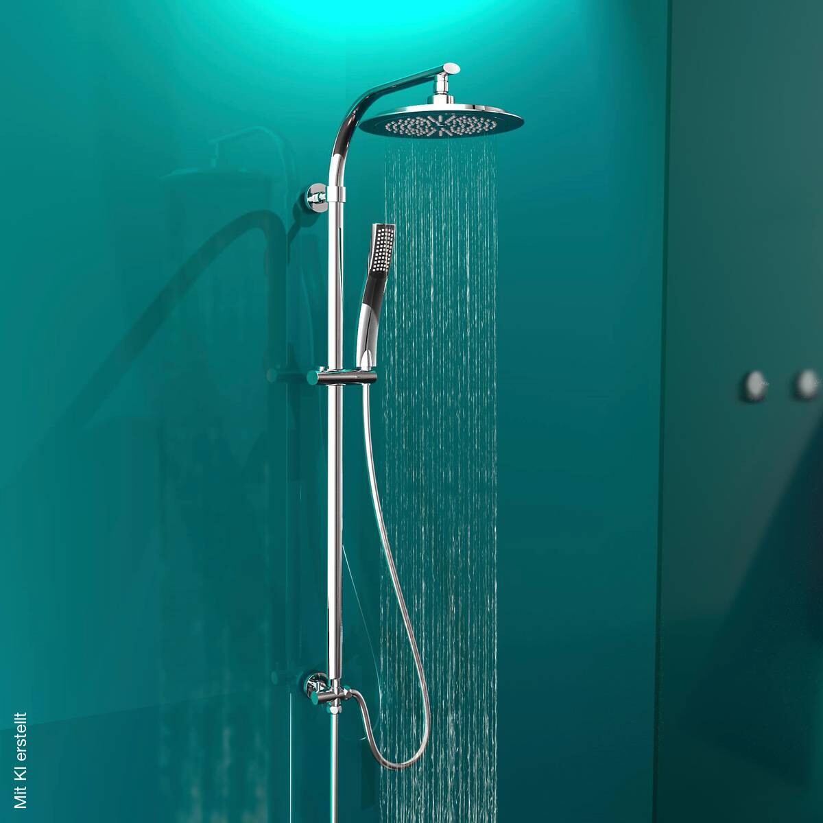 Eisl Überkopf-Brauseset STILOVAL Chrom B/H/T: ca. 32,4x102,7x7,2 cm