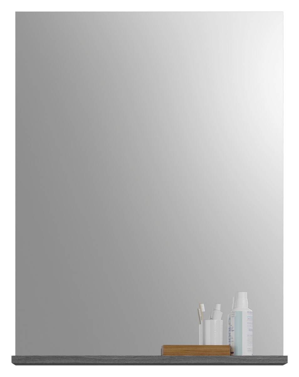 Badezimmer-Set Scout Rauchsilber Nachbildung weiß Hochglanz B/H/T: ca. 60x191x34 cm