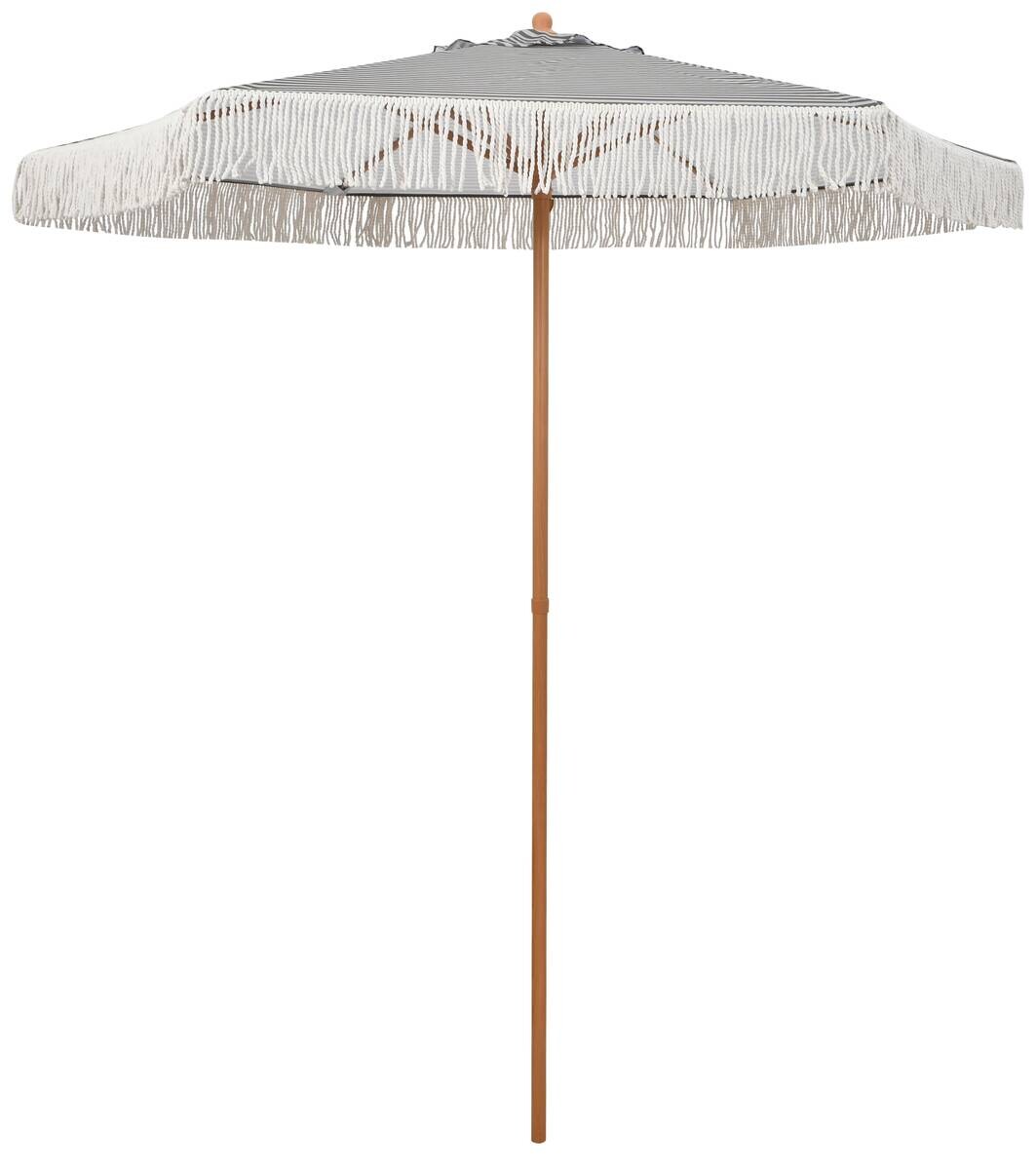 POCOline Sonnenschirm grau Stahl H/D: ca. 230x200 cm