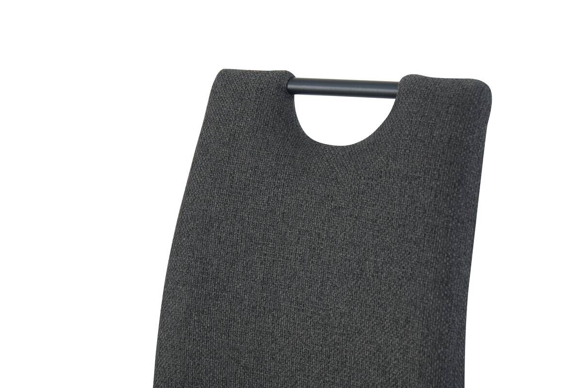 Schwingstuhl HANNA, 2er Set anthrazit Webstoff B/H/T: ca. 43x98x59 cm