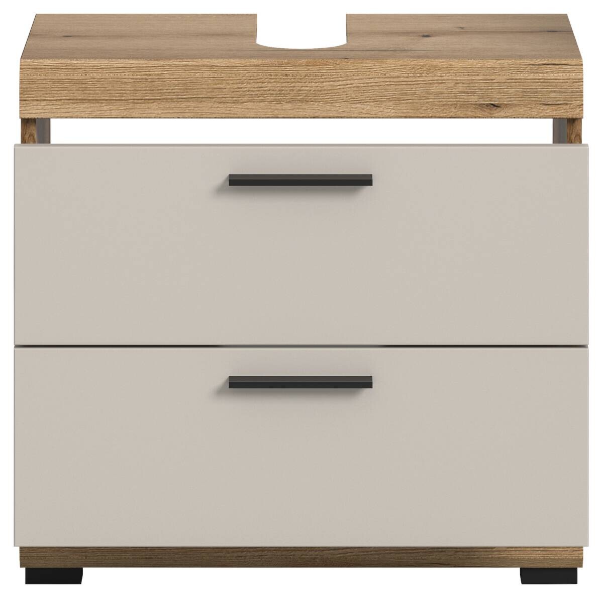 Waschbeckenunterschrank Scout Evoke Oak Nachbildung Kaschmirgrau Nachbildung B/H/T: ca. 60x56x34 cm