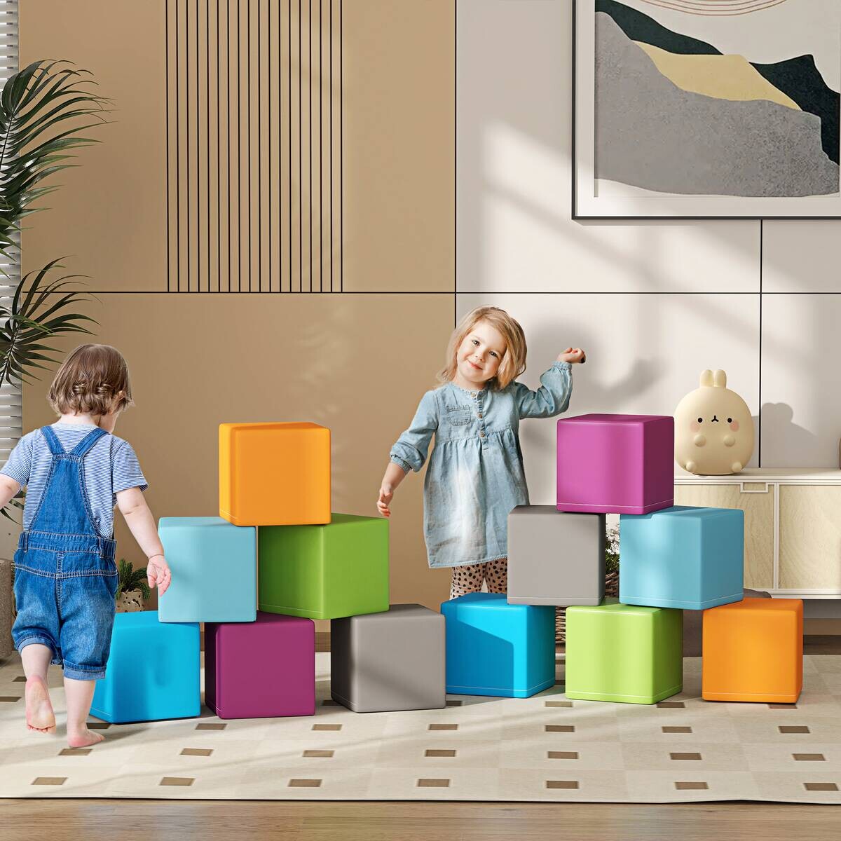 HOMCOM Softbausteine B/H/L: ca. 20x20x20 cm