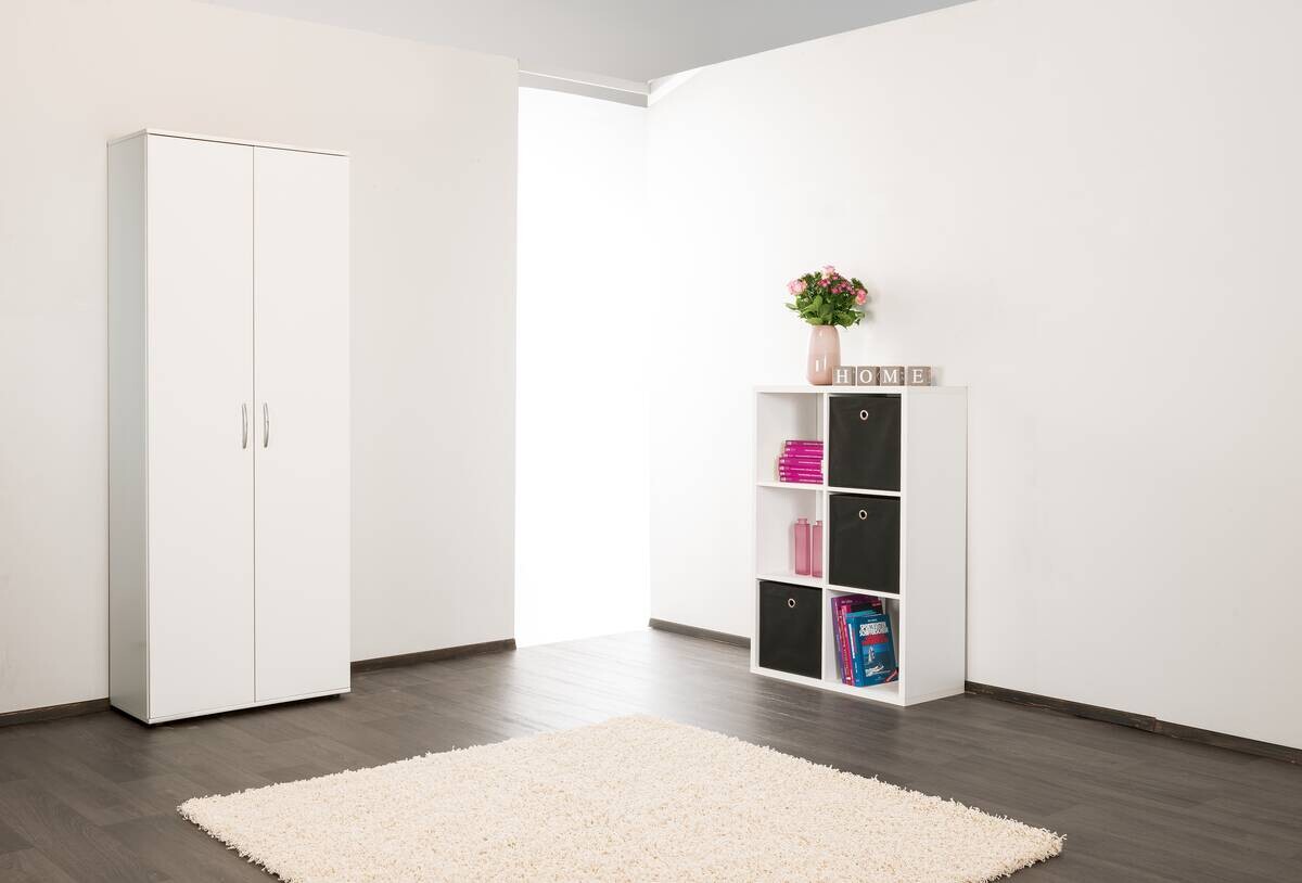 Putzschrank Andy 4 weiß B/H/T: ca. 70x187x35 cm