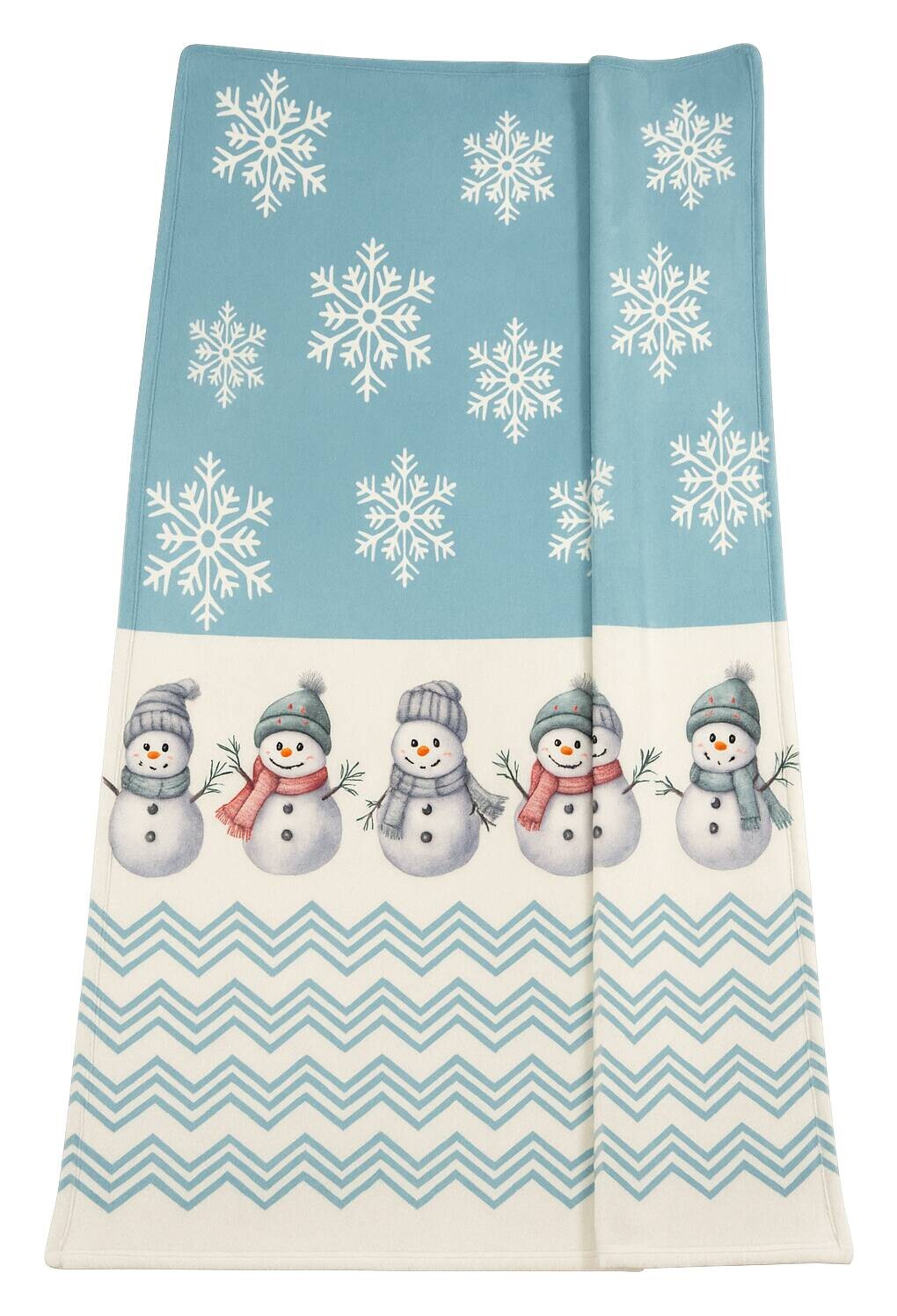 Wohndecke Flanell hellblau 100% Polyester B/L: ca. 150x200 cm