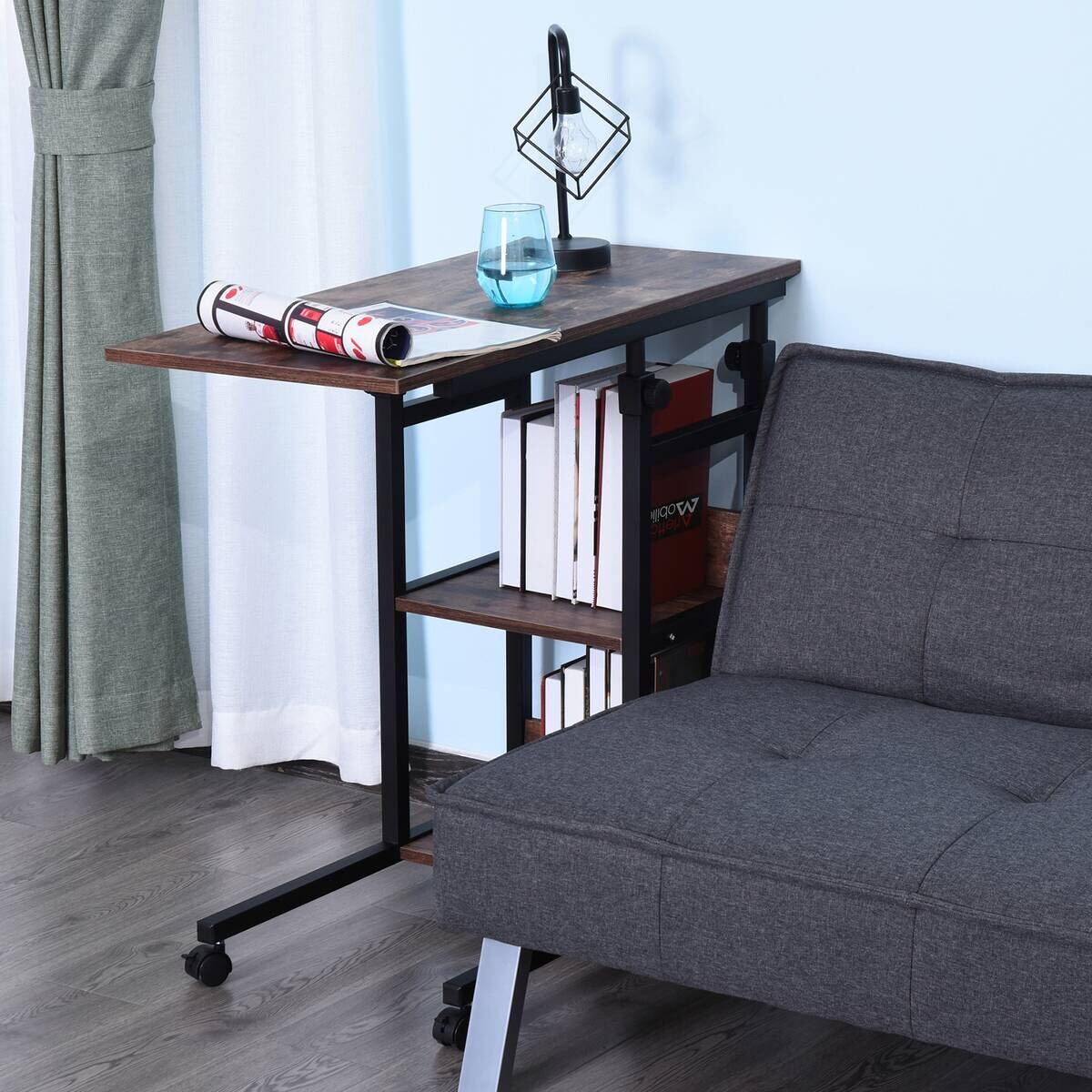 Beistelltisch braun dunkel Nachbildung B/H/T: ca. 80x72x40 cm