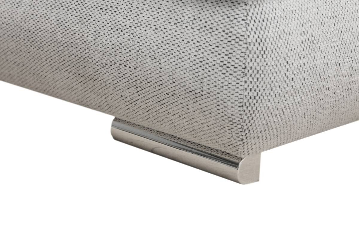 Ecksofa mit Bettfunktion und Bettkasten Lorenz grau Microfaser B/H/T: ca. 284x74x180 cm