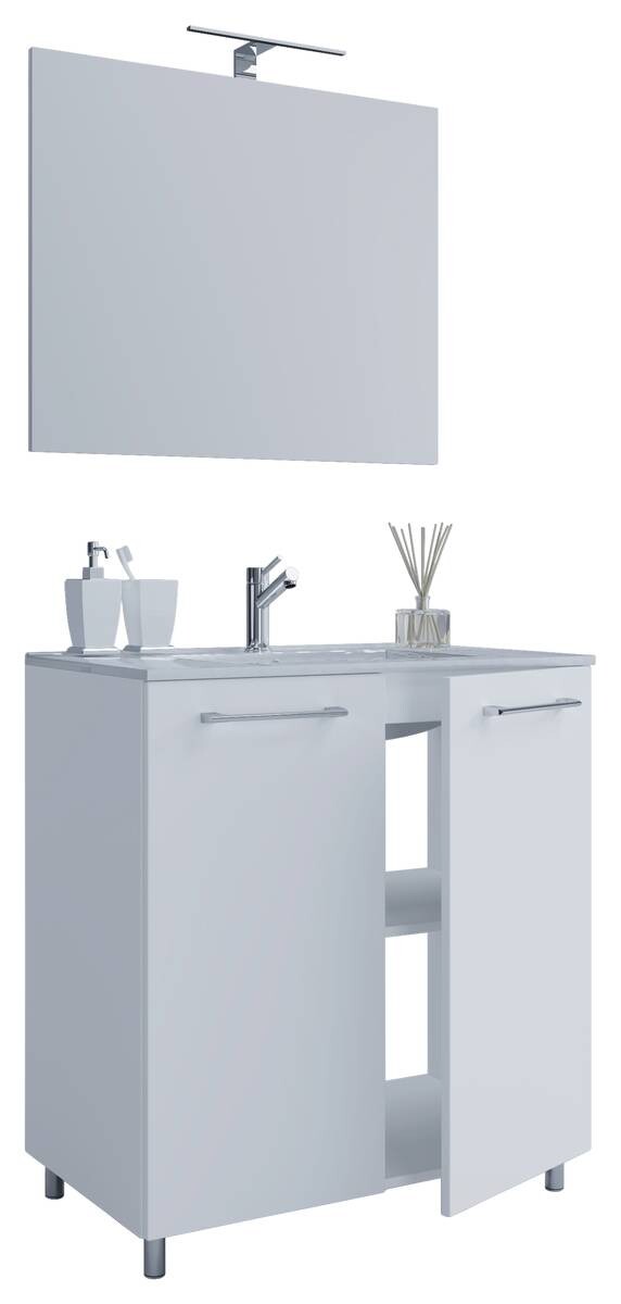 Waschplatz 3tlg-Gilos weiß B/H/T: ca. 60x86x46 cm