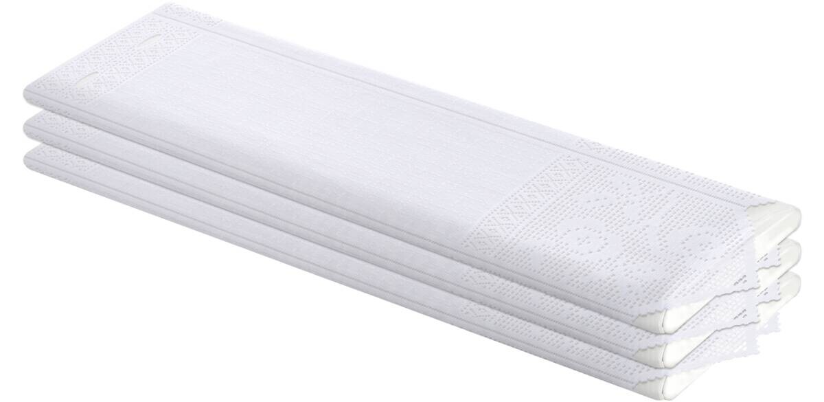 Scheibengardinen-Meterware weiß 100% Polyester H: ca. 60 cm