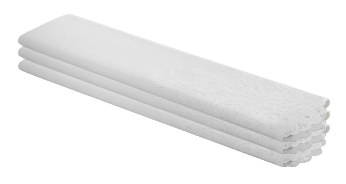 Store-Meterware weiß 100% Polyester H: ca. 175 cm