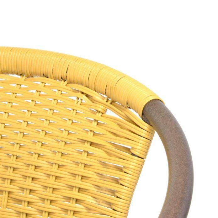 VCM Bistrostuhl beige Kunststoff B/H/T: ca. 53x73x60 cm