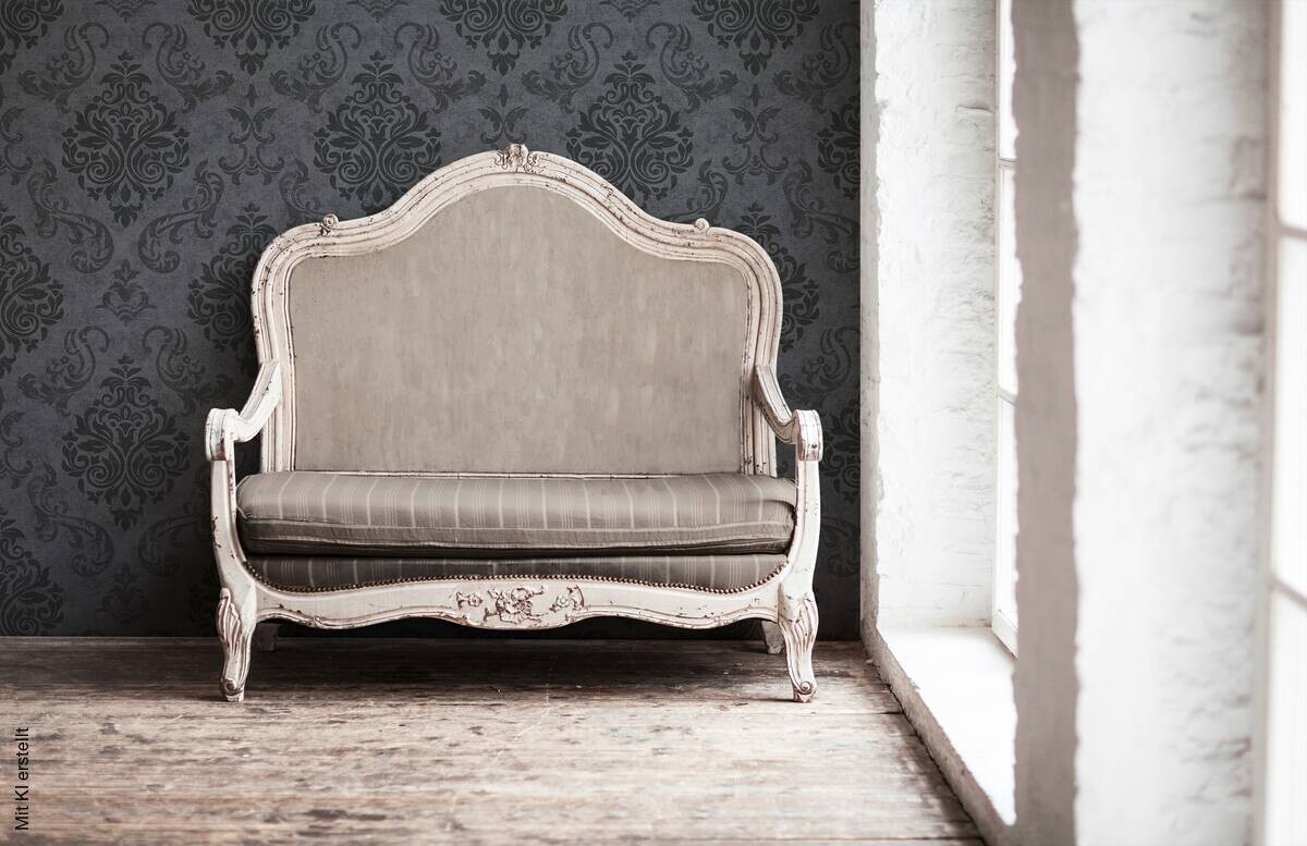 A.S.Creation Vliestapete Memory 3 Barock schwarz B/L: ca. 53x1005 cm