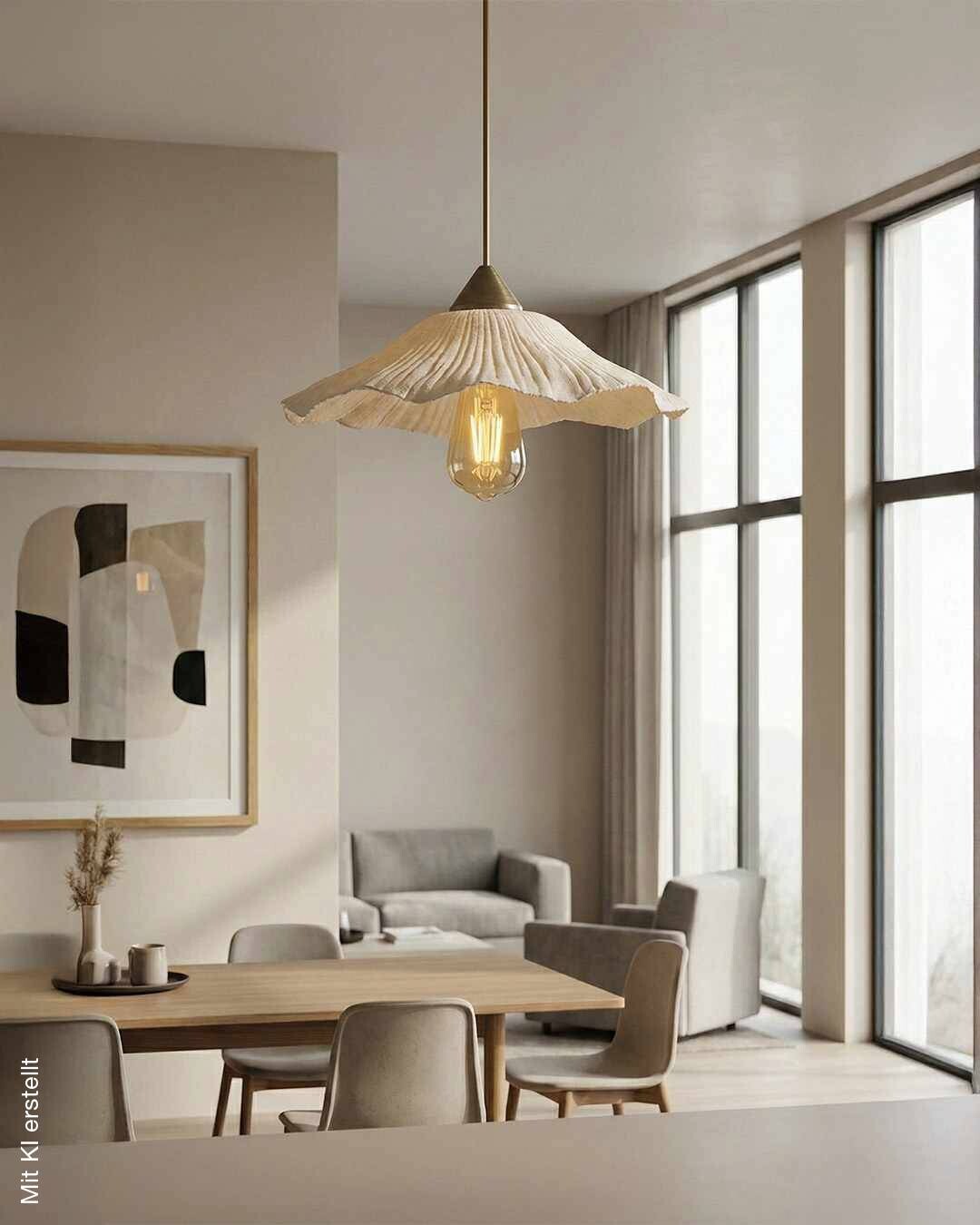 Opviq Pendelleuchte weiß Kunststoff B/H/T/L/D: ca. 38x75x38x38x38 cm E27 1 Brennstellen