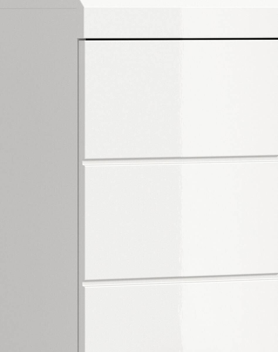 Schrank Scout weiß weiß Hochglanz B/H/T: ca. 37x88x31 cm