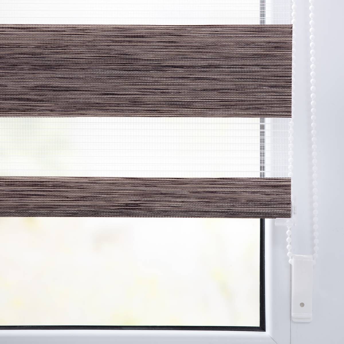 LICHTBLICK Doppelrollo Duo meliert hellbraun B/L: ca. 90x150 cm