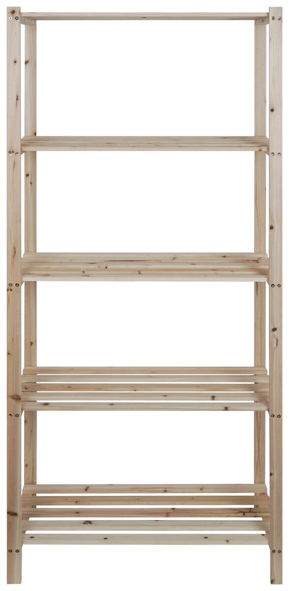 Holzregal natur B/H/L: ca. 40x170x75 cm