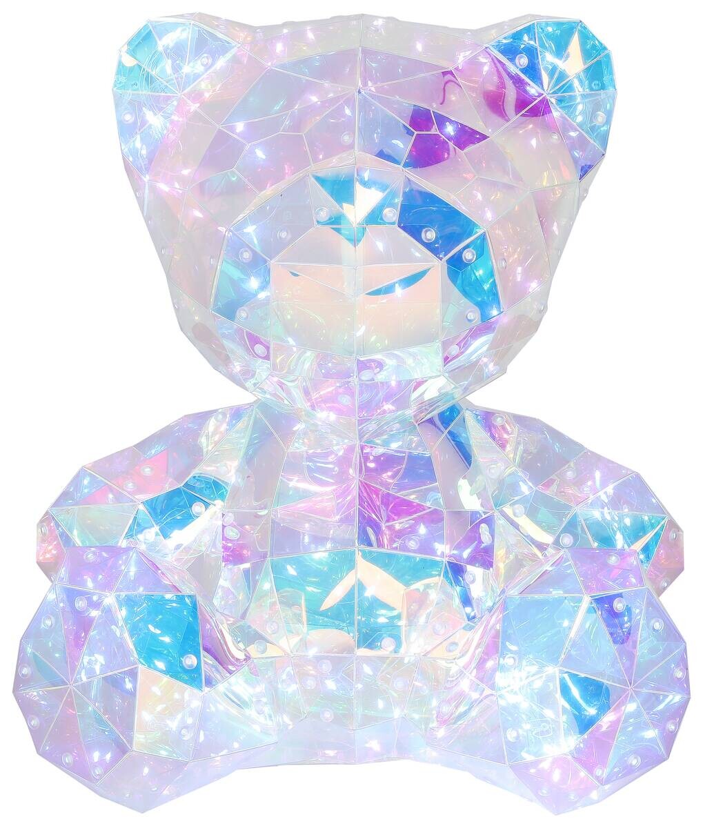 Nolo LED-Dekoleuchte Bear transparent Kunststoff B/H/L: ca. 32x40x29 cm