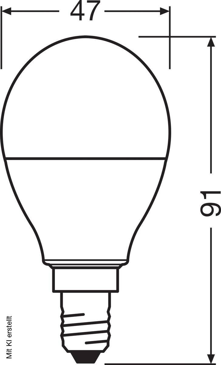OSRAM LED-Leuchtmittel Tropfen RGBW mit Fernbedienung AC45048 E14