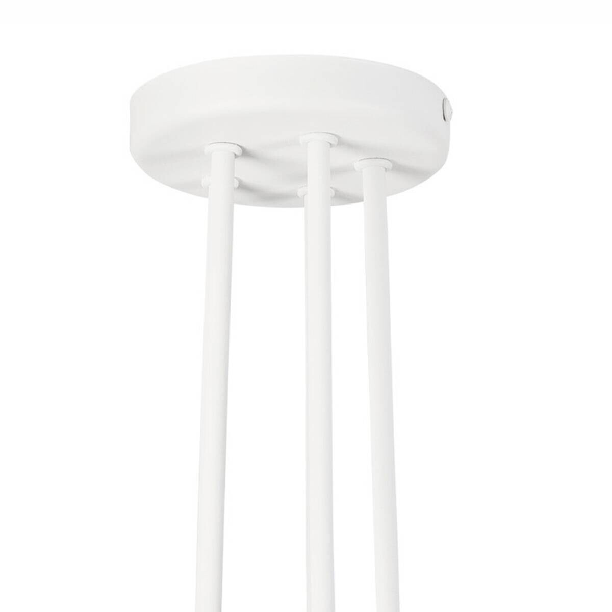 Lamkur Deckenleuchte Domino weiß Stahl H/L: ca. 40x59 cm E27 5 Brennstellen