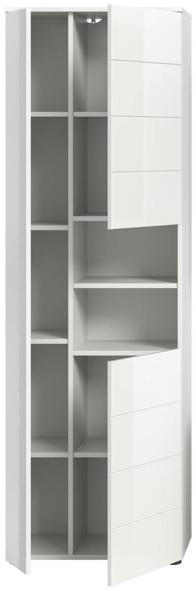 Badhochschrank VIRA weiß weiß Hochglanz B/H/T: ca. 60x190x34 cm