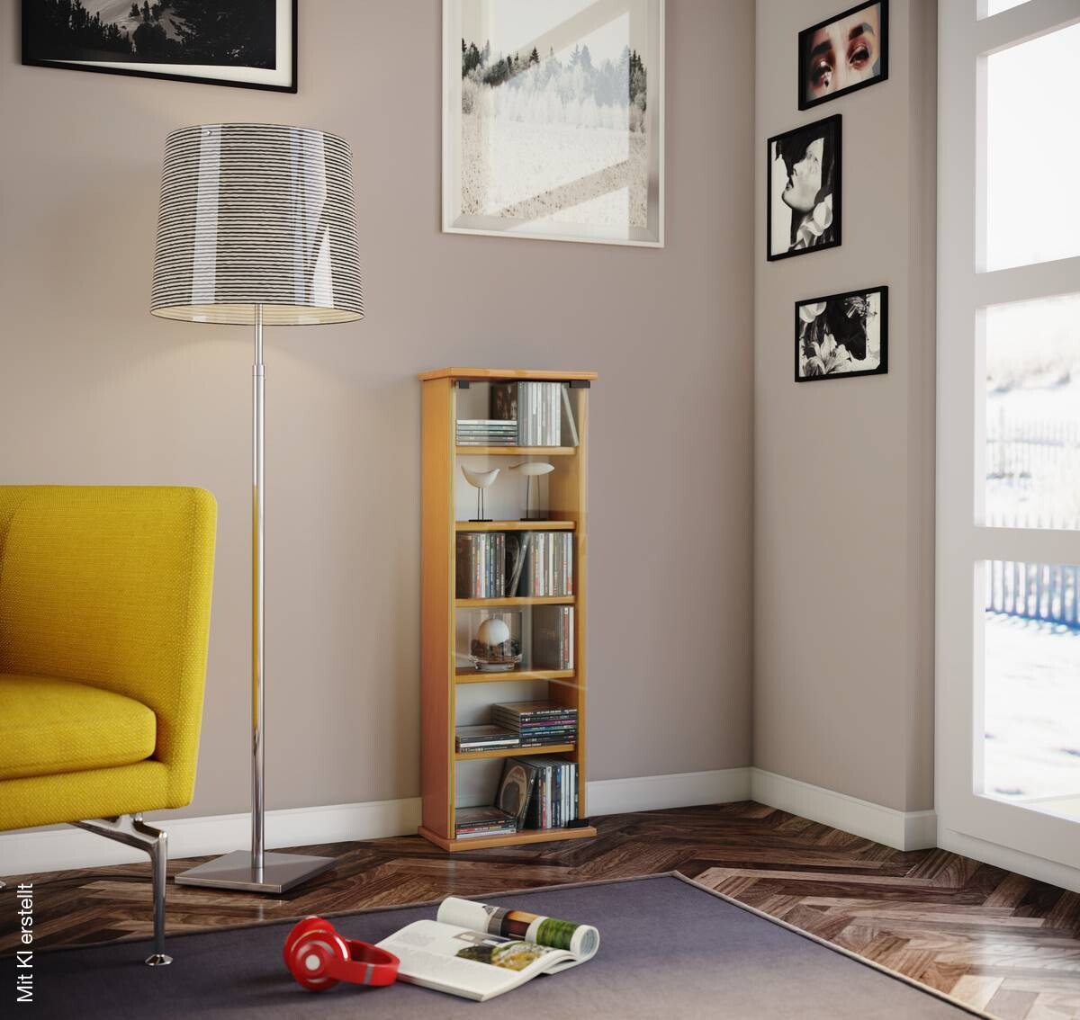 Regal Vetro buche Nachbildung Holzwerkstoff B/H/T: ca. 31x91,5x18 cm