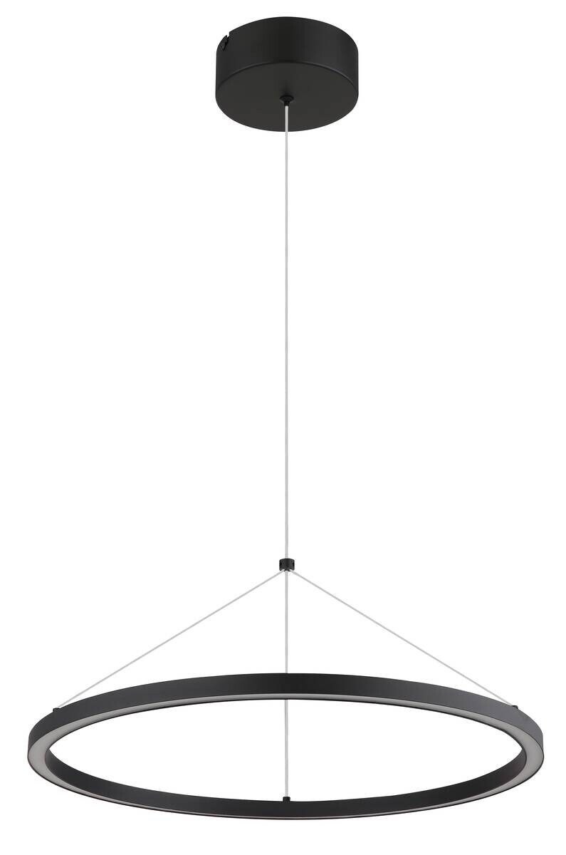 GLOBO LED-Pendelleuchte GRENVIX 67188H mattschwarz Opal Metall Kunststoff H/D: ca. 120x50 cm 1.0 Brennstellen