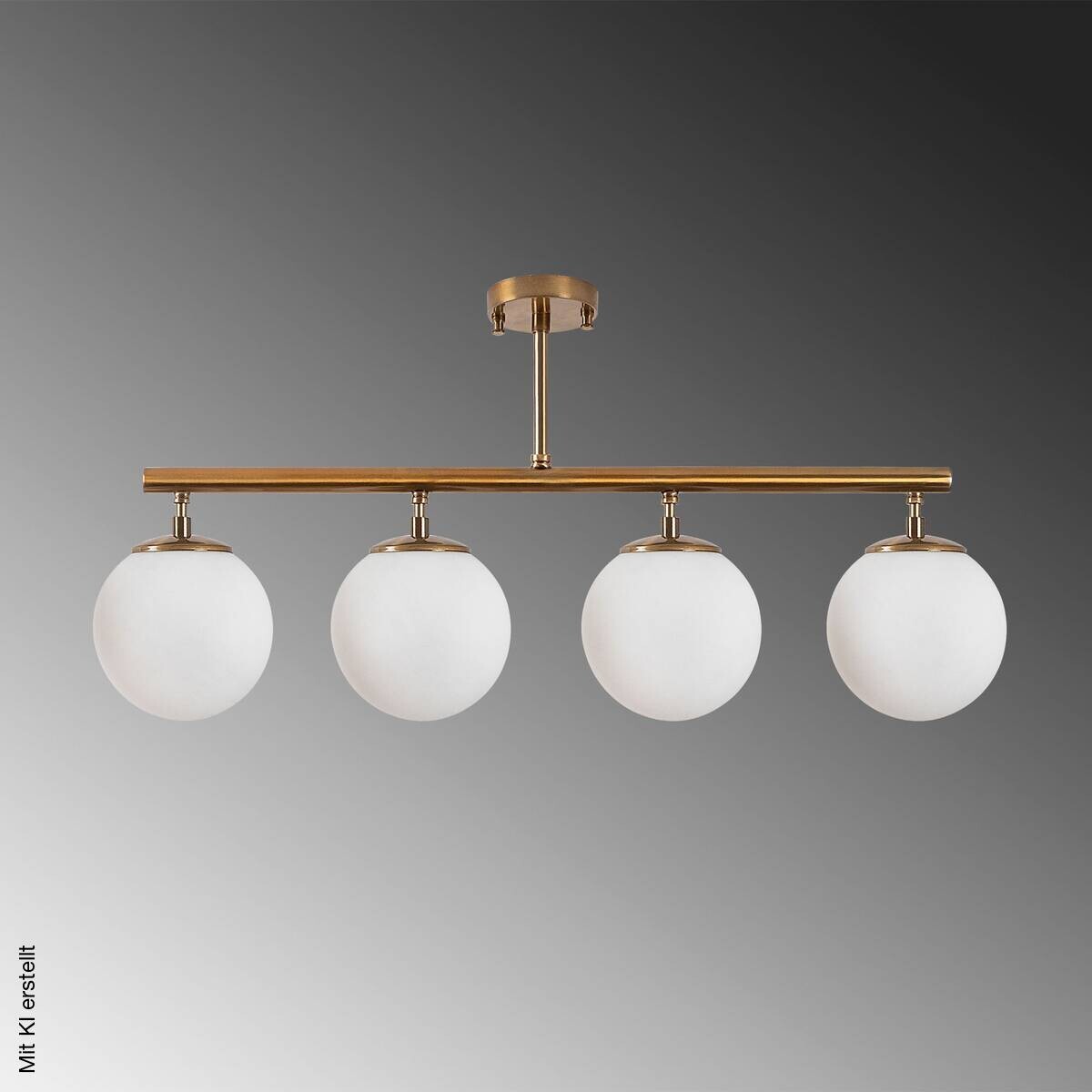 Opviq Deckenleuchte Fazli-10436 Glas B/H/T/L: ca. 70x35x15x70 cm E14 4 Brennstellen