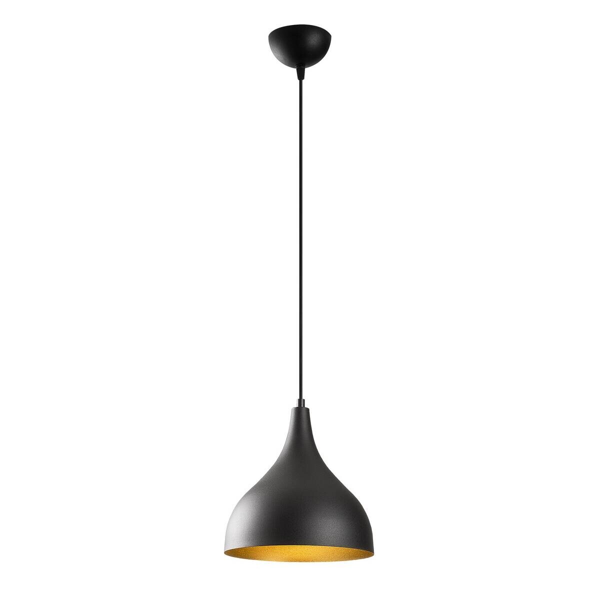 Opviq Pendelleuchte Saglam-3760 schwarz gold B/H/T/L/D: ca. 26x126x26x26x26 cm E27 1 Brennstellen