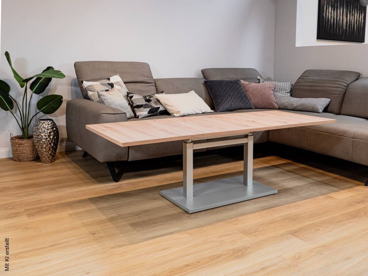 Couchtisch Eiche Nachbildung B/H/T: ca. 63x54x110 cm