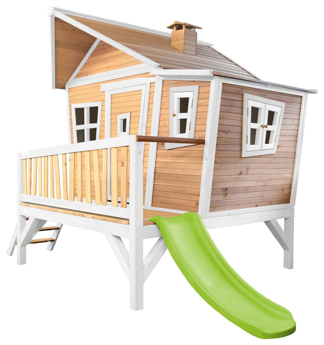 AXI Spielhaus Emma braun B/H/L: ca. 349x227x193 cm