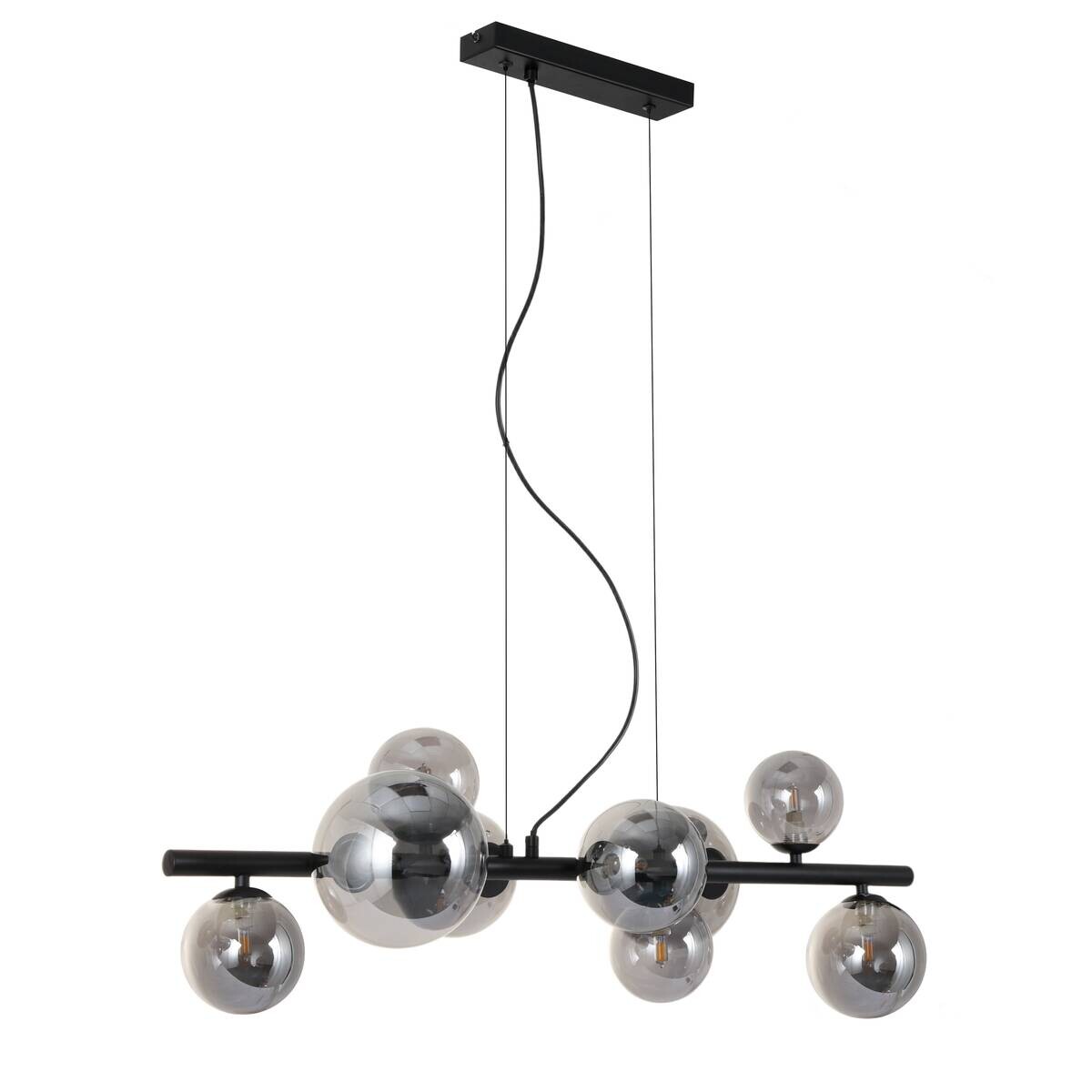 Pendelleuchte Alexandra schwarz Metall B/H/T: ca. 86x120x31,5 cm G9 9 Brennstellen