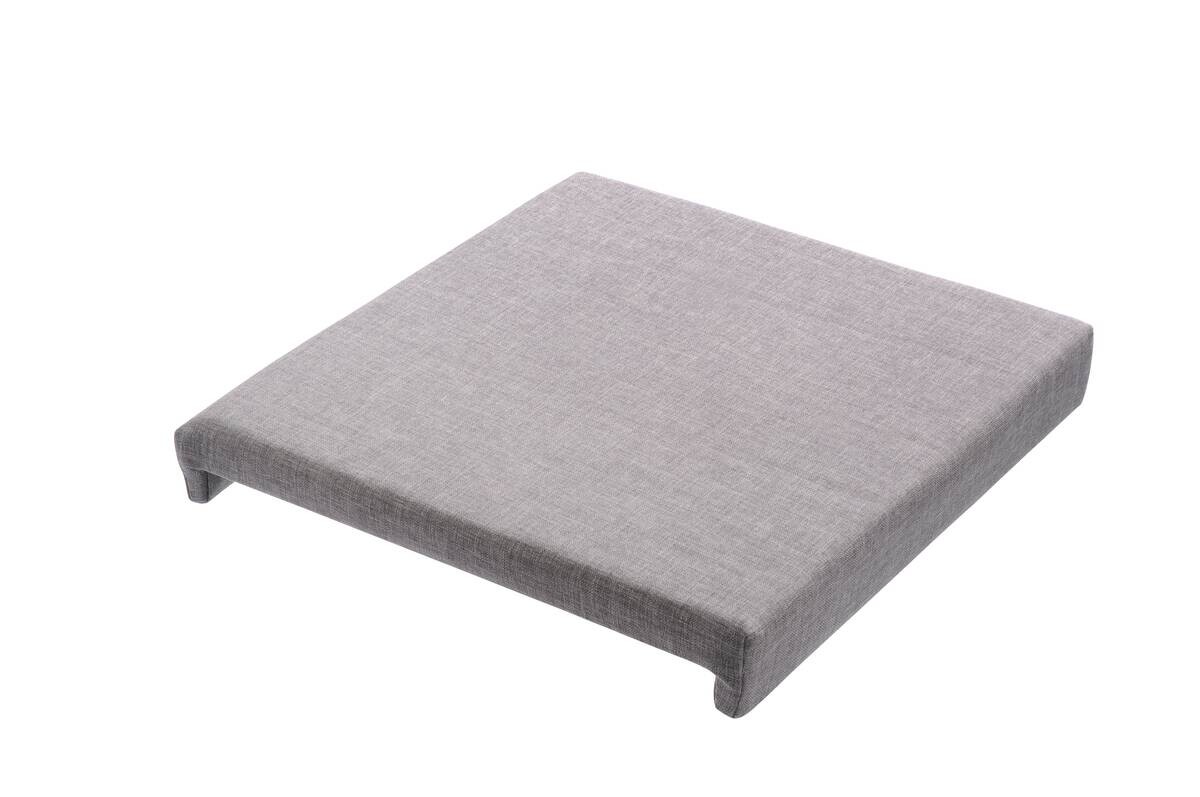 Klemmkissen Madagaskar grau Stoff B/H/T: ca. 45x6x42 cm