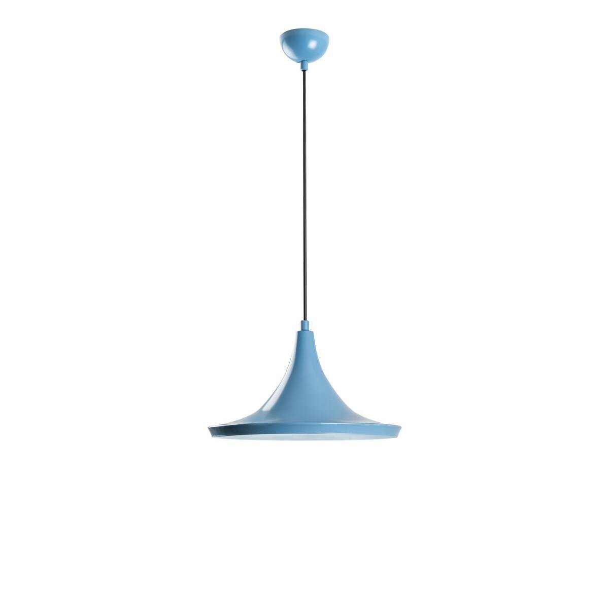 Opviq Pendelleuchte blau B/H/T: ca. 30x117x30 cm E27 1 Brennstellen