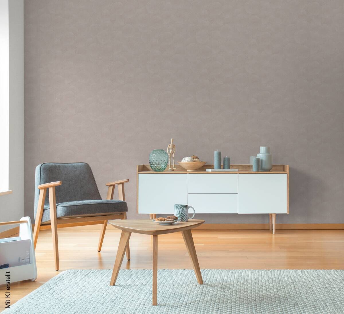 A.S.Creation Vliestapete beige grau B/H/D: ca. 53x1005x8,8 cm
