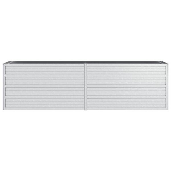 Garten-Hochbeet silber Stahl B/H/L: ca. 40x45x160 cm