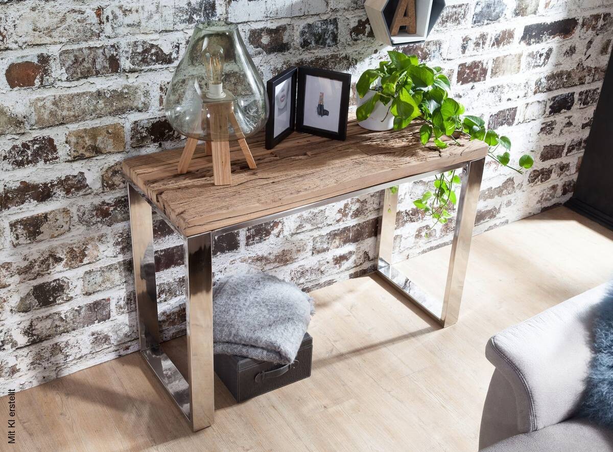 Konsolentisch braun Holz B/H/T: ca. 115x76x46 cm