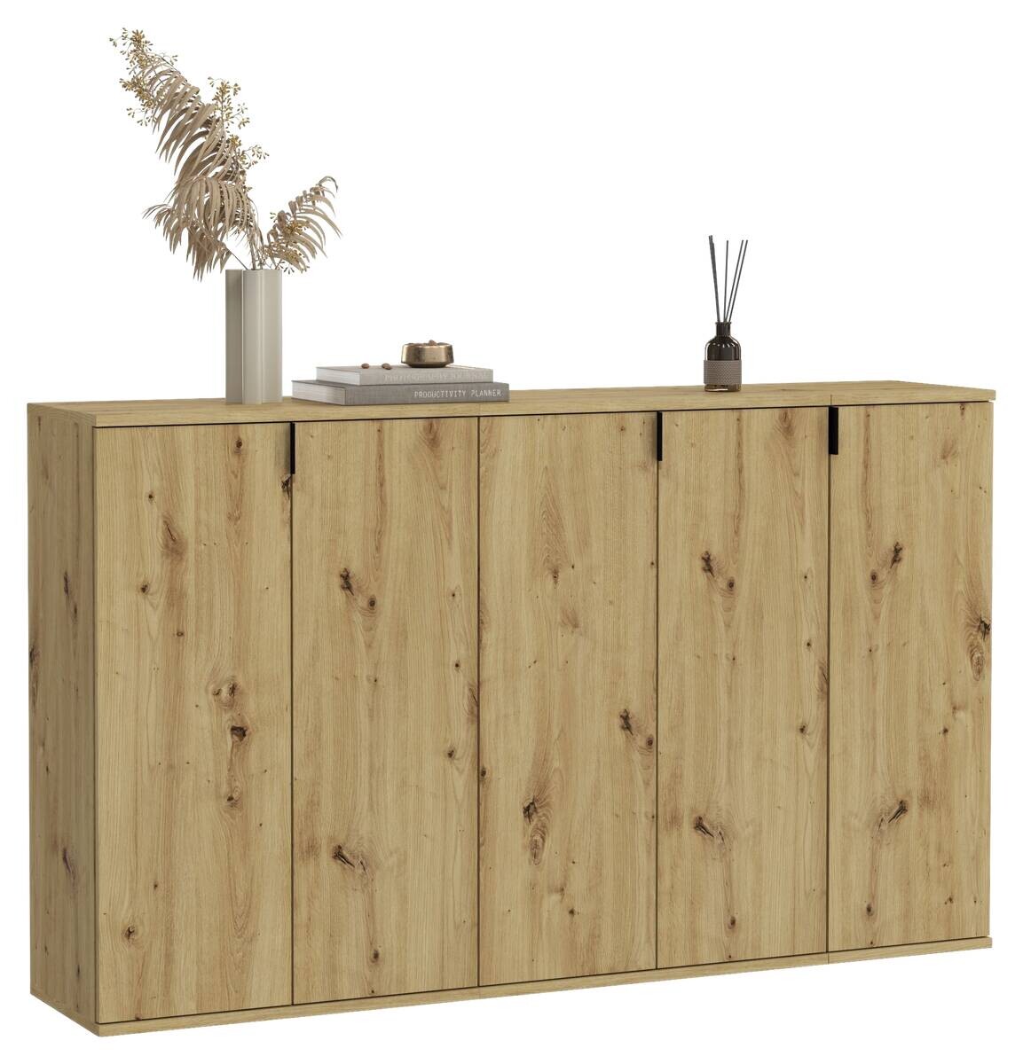 Garderobe PROJEKT Eiche Artisan Nachbildung B/H/T: ca. 152x99x34 cm