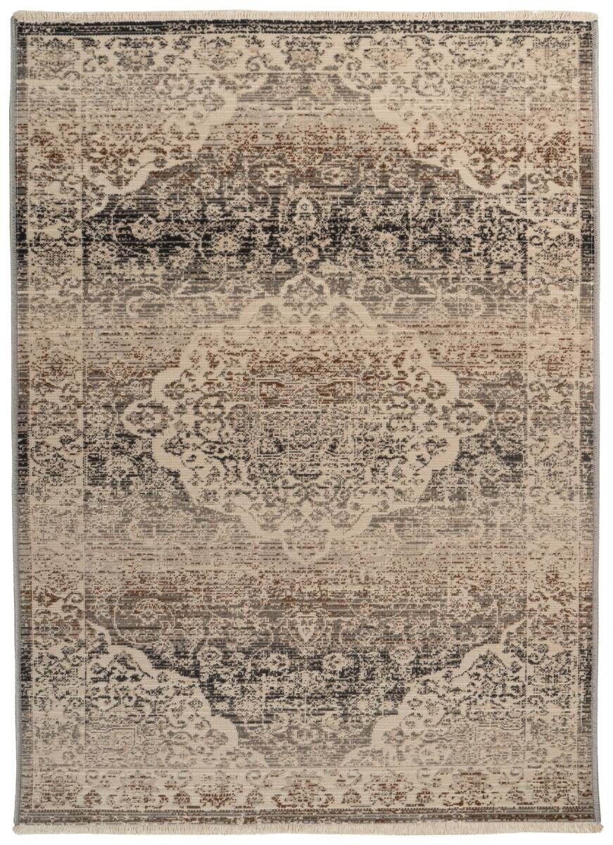 Kayoom Kurzflorteppich Charin 725 beige B/H/L: ca. 120x0,35x180 cm