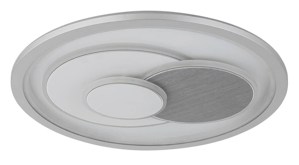 GLOBO LED-Deckenleuchte weiß silber Metall Kunststoff B/D: ca. 7x48 cm
