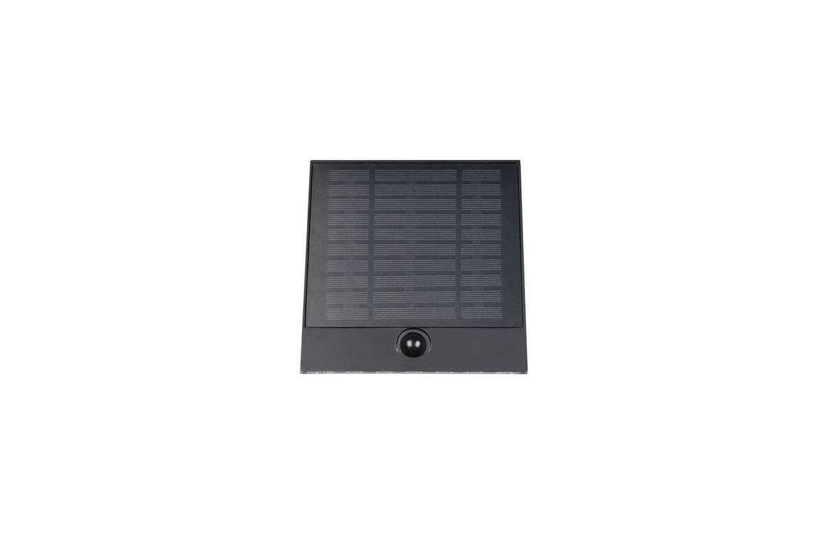 Solar-Wandleuchte schwarz B/H: ca. 16x15 cm