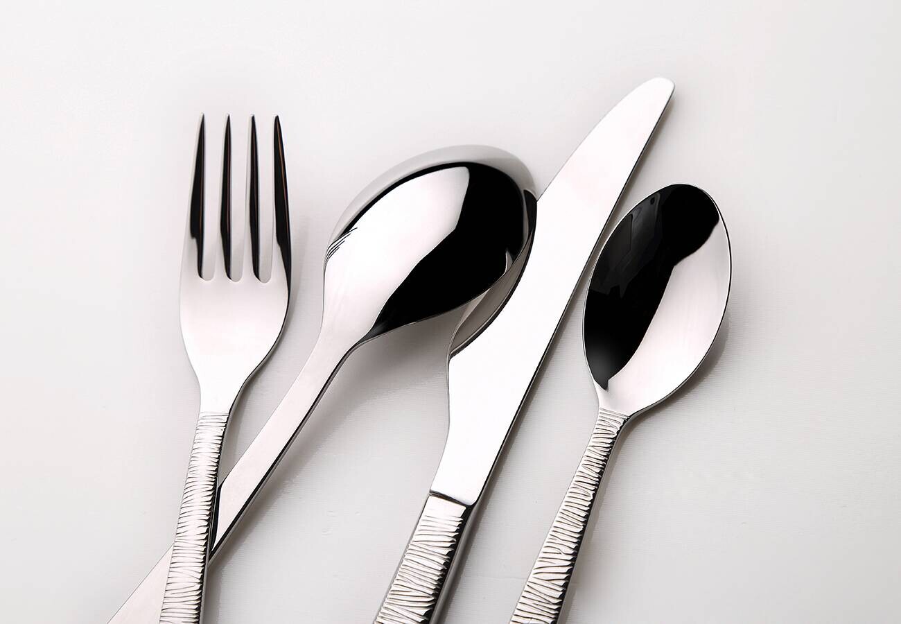 BERGNER Besteckset LYON silber Edelstahl 24 tlg.