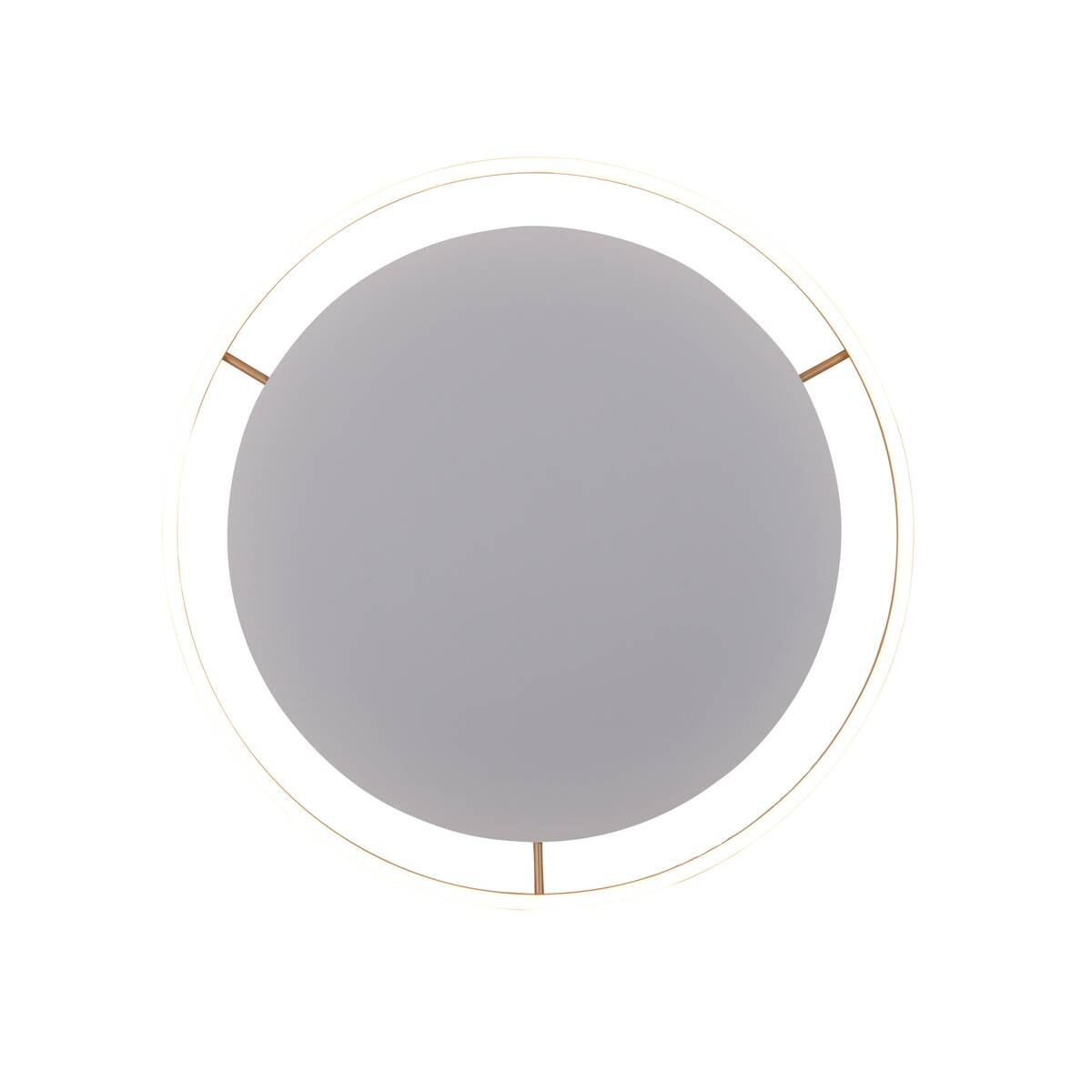 Just Light LED-Deckenleuchte RITUS 15392-60 messing weiß Metall H/D: ca. 5,3x58,5 cm 1 Brennstellen