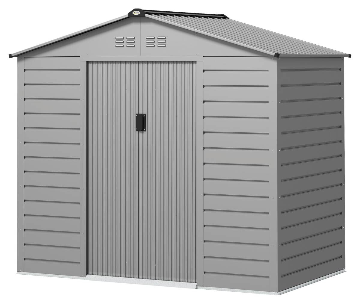 Outsunny Gerätehaus grau B/H/L: ca. 131x192x213 cm