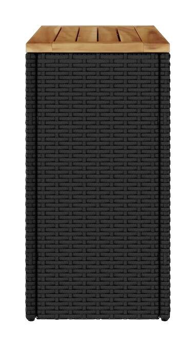 vidaXL Beistelltisch schwarz Kunststoff B/H/L: ca. 28x55x58 cm
