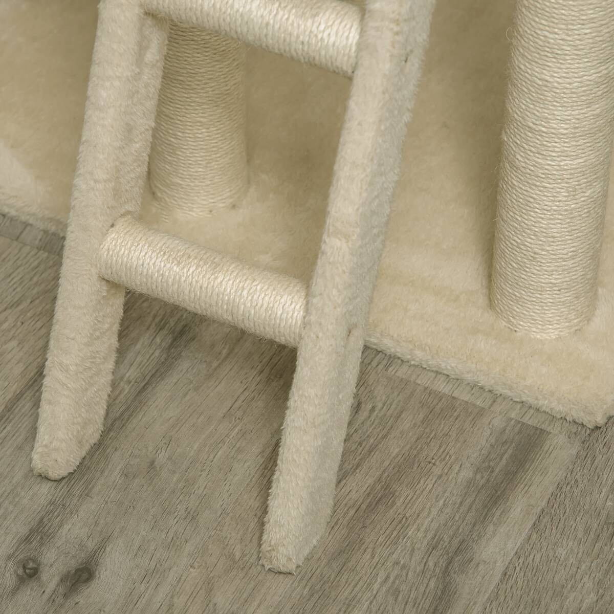 PawHut Kratzbaum beige Polyester B/H/L: ca. 40x131x69 cm